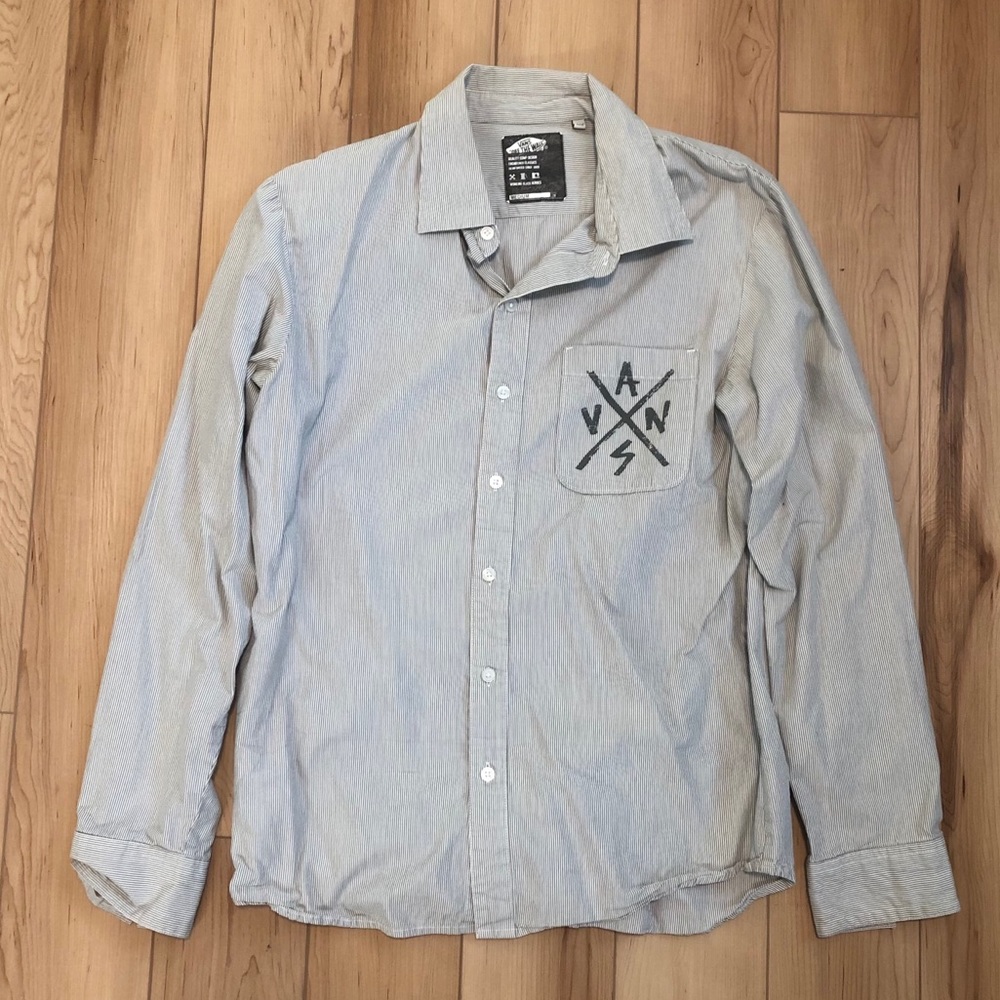 Vans Striped Button Down
